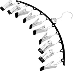 Set van 5 RVS Waslijn Clips Hanger met 50 Anti-slip Klemmen - Ruimtebesparend Droogrek — thumbnail 3