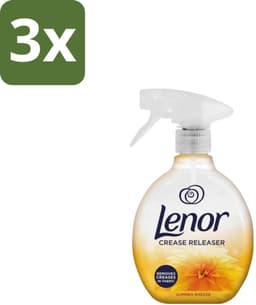 Lenor – Crease Releaser Spray – Summer Breeze – Kreukverwijderaar & Textielverfrisser – 500 ml - Bulkverpakking - 3 stuks — thumbnail 1