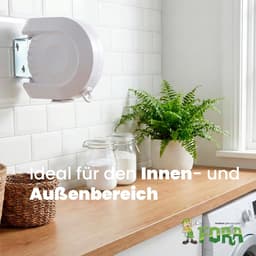 Uitschuifbare Drooglijn - Waslijn Binnen - Ruimtebesparend Ophangen - 180 Graden Draaibaar - 12 Meter Lengte - Wit — thumbnail 3
