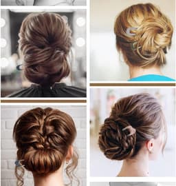 6x Metalen U-Vormige Haarspelden voor Chignon en Kapsels - Sterke Vorkstokken — thumbnail 4
