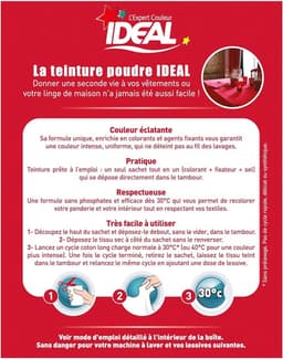 Ideal Textile Dye All in One 230g Red — thumbnail 2