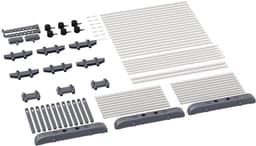 Uitschuifbaar droogrek - wasrek van 3 etages met 6 inklapbare vleugels - lengte 66-130 cm - inklapbaar wasrek voor binnen en buiten - grote gezinnen — thumbnail 5