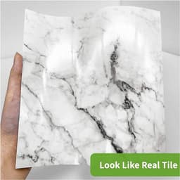 Tegelstickers voor vloer/muur - decoratieve spatbescherming - set van 10 - kleur TS076 - PVC — thumbnail 3