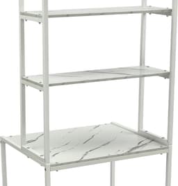 Hoog Wasmachine Rek met 3 Planken - Verstelbaar en Stevig Opbergrek voor Wasruimte — thumbnail 2