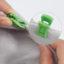 Sokkenclips - 50 stuks - Droogrek tegen verlies - Sokkenhouders - Plastic - Antislip wasknijpers - Sokkenclips voor wasmachine en droger - Kleurrijke sokkendroogclips - Waslijnknijpers - 3×1.3cm - 5 kleuren — thumbnail 5