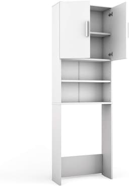 Wasmachinekast Wit - Ruimtebesparend en Praktisch voor Wasgoed en Accessoires — thumbnail 1