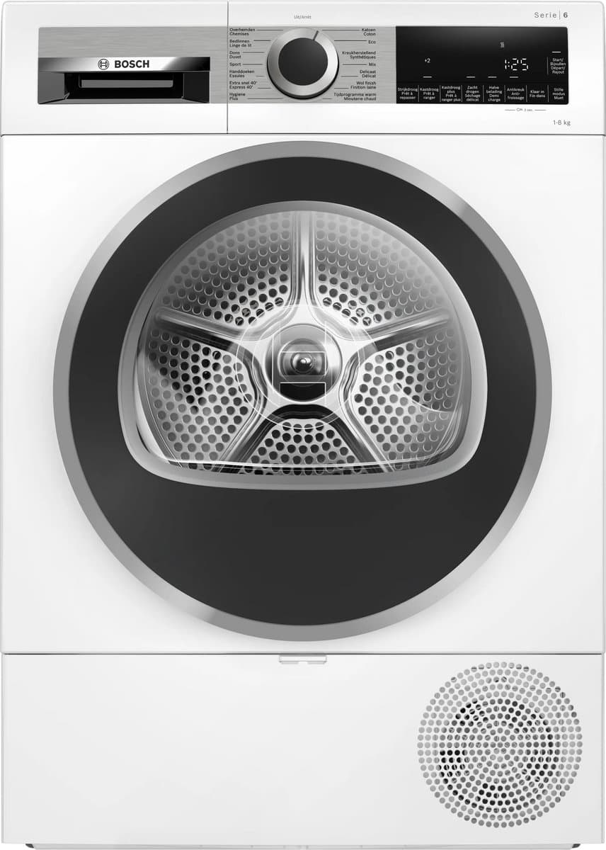 Bosch WQG233DLFG Serie 6 Warmtepompdroger – 8 kg– SelfCleaning Condenser – Stil & Zuinig — afbeelding 1