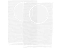Wasmand Hangend - 2 Stuks - Ophangbare Wasmand - Wassorteerder - Deurzak - Wasmand - Wasverzamelaar - Ophangbare Wasmand - Hangende Waszak - Wordt geleverd met 2 haken - Voor Badkamer / Wasruimte - 73.5*48.5cm