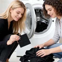 Zwart Was Wasstrips - Dye Verf Zwart - 30x - Wasmachine Verf Tabletten - Voor Textiel — thumbnail 3