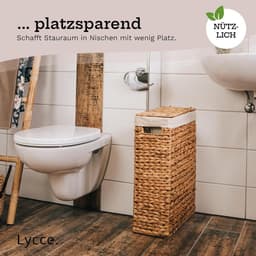 Rieten Wasmand met Deksel - Wascomfort — thumbnail 4