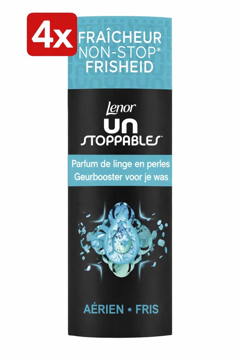 (4x) Lenor Unstoppables - Geurbooster - Fris - 13 Wasbeurten — afbeelding 1