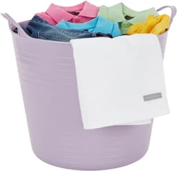 Excellent houseware Flexibele kuip / emmer - lila paars - 27 liter - kunststof - 42 x 35 cm — thumbnail 2