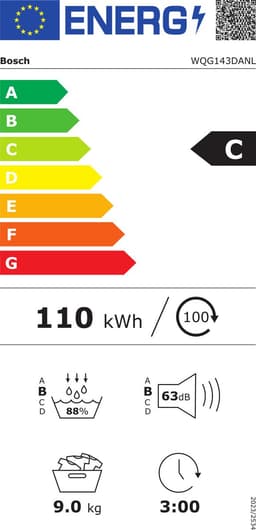 Bosch Serie 6 WQG143DANL - Warmtepompdroger - 9 kg - Auto Dry-sensor - Wit — thumbnail 2
