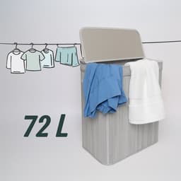 Wasmand - 40x60x30 cm - grijs — thumbnail 4
