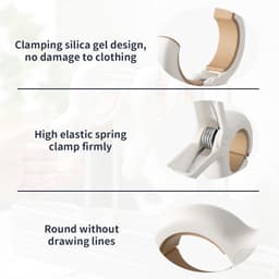 10 stuks strandhanddoekclips voor strandlakens, ligstoelen en vakantie - winddicht en groot — thumbnail 2