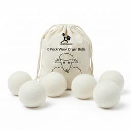 LaundrySpecialist XL Drogerballen - Set van 6 stuks - Herbruikbaar - Duurzaam drogen van de was - Wasdrogerballen - Droogballen - Wasbollen - Duurzaam wol - Wasdrogerballen - Energiebesparend — thumbnail 1