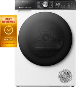 Hisense 5S Serie DH5S102BW - Wasdroger met Energielabel C - Warmtepompdroger - 10kg - ConnectLife - Basket Dry — thumbnail 1