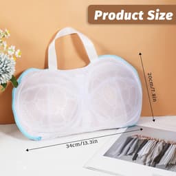 3x Bh Waszakje - Bh Wasnetje Voor Wasgoed - premium Lingerie Waszakje - Anti-Vervorming - 20x34cm - Met Rits - Waszak Bh - Delicaat Wasgoed - Waszakje Laundry Bag - Geschikt Voor A-C-cup — thumbnail 2