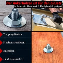 Ankerbouten Roestvrij Staal - Keilbouten Heavy Duty - Beton Bevestigen - Roestvrij V2A Materiaal - M12 x 110 mm — thumbnail 4