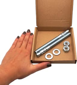 Wigankers M12 - Metalen pluggen ankers - Beton bevestigen - Verzinkt staal - 140 mm — thumbnail 4