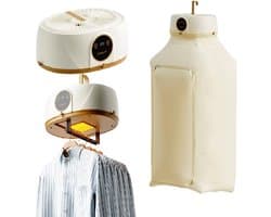 Opvouwbare Mini wasdroger - Compact formaat - met UV Sterilisatie - Stille Warmtelucht Droging - Draagbare reisdroger ideaal voor camping of hotel - Slimme Droogrek