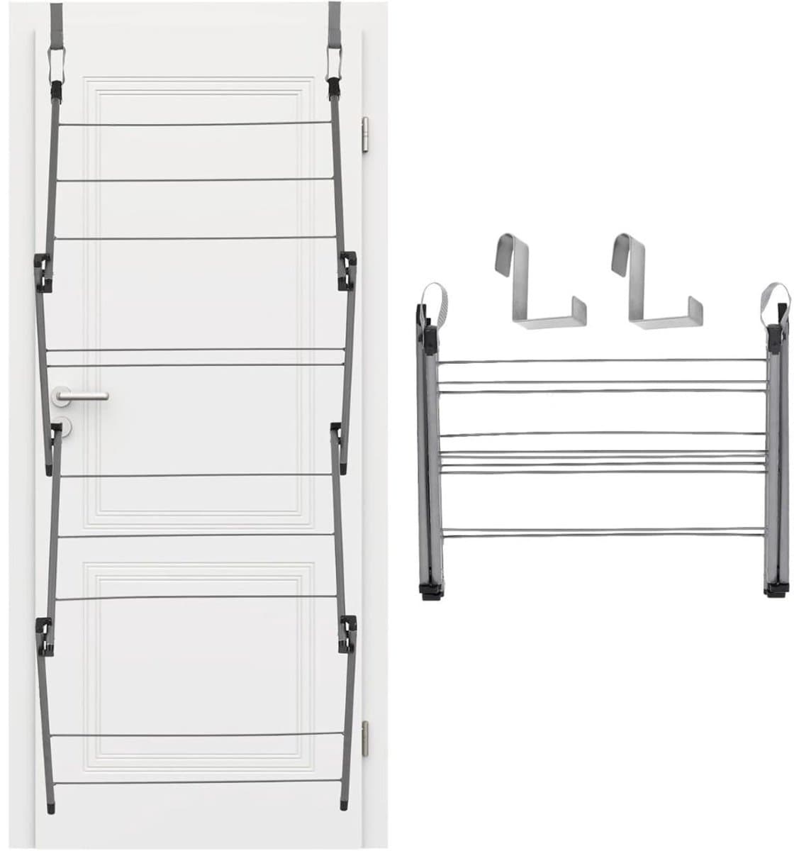 Wasrek Hangend Trapgat - Voor Radiator - Droogrek Ophangbaar — afbeelding 1