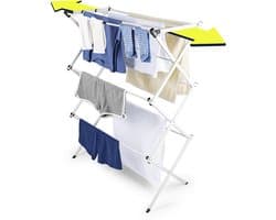 EASYmaxx telescopische droogrek 800 | Droogtoren met 8 m drooglengte – opvouwbaar, ruimtebesparend en gemakkelijk inklapbaar | Kleine en smalle staande droger | Torenvormig droogrek – gemakkelijk uitschuifbaar en op te bergen — afbeelding 1