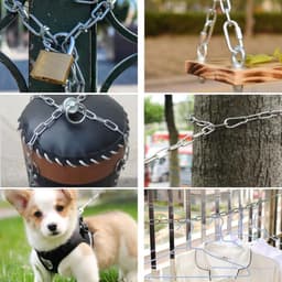 Roestvrijstalen ketting 5m Ø 3mm per meter - corrosiebescherming - roestbestendig - omheiningen - hondenketting - drogen wasrek - zilver — thumbnail 4