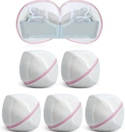 longziming -Set van 6 Waszakken voor Bh's met Ritssluiting - Mesh Ondergoed- en Lingerie Bag (20 cm, Roze) — thumbnail 1