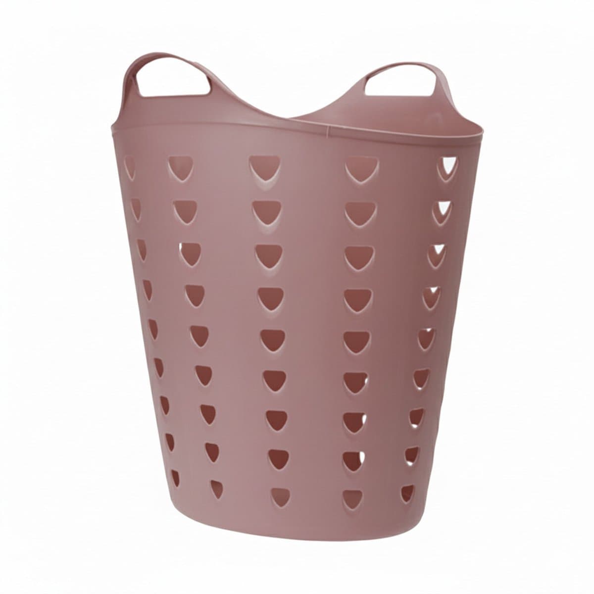 Excellent Houseware Flexibele wasmand - oudroze - 60 liter - kunststof - 47 x 50 cm — afbeelding 1
