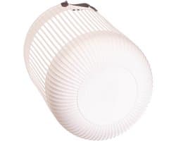 KADAX grote opbergmand 45 x 38 cm, organizer voor wasgoed, speelgoed, dekens, speelgoedmand met handvatten, wasmand, plastic dekenmand (crème)