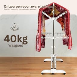 CLVP® Droogtoren Wasrek – Ruimtebesparend Droogrek – Opvouwbaar Wasrek – Ultimate — thumbnail 5