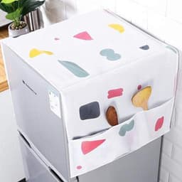 Stofhoezen voor koelkast en wasmachine — Set van 4 bovenhoezen voor koelkasten, wasmachines en drogers (met geïntegreerde opbergvakken) — thumbnail 3