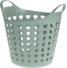 Excellent Houseware Flexibele wasmand - groen - 26 liter - kunststof - 40 x 41 cm — thumbnail 2