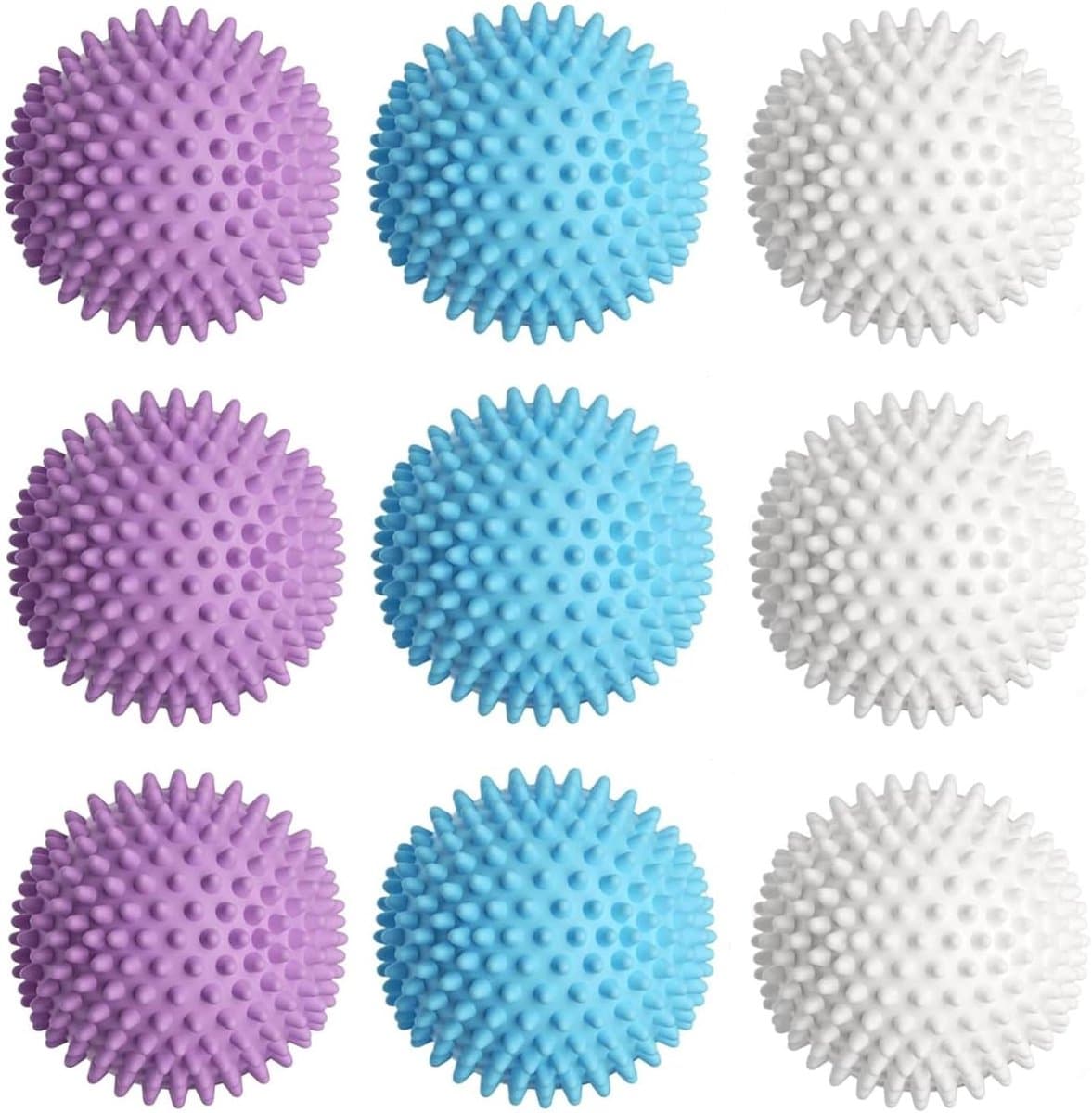 ByShane - Herbruikbare Wasballen Set van 9 stuks voor Wasmachine en Droger - Verwijdert Pluisjes en Maakt Was Zachter — afbeelding 1