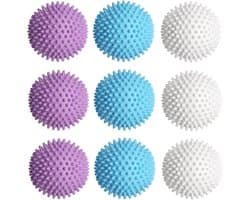 ByShane - Herbruikbare Wasballen Set van 9 stuks voor Wasmachine en Droger - Verwijdert Pluisjes en Maakt Was Zachter