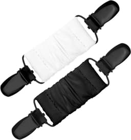 Allecto Plus - 2 Stuks Kleding Clips voor Strakkere Kleding (Zwart + Wit) - Taille Cincher Clip - Reis Hoed Clips — thumbnail 1