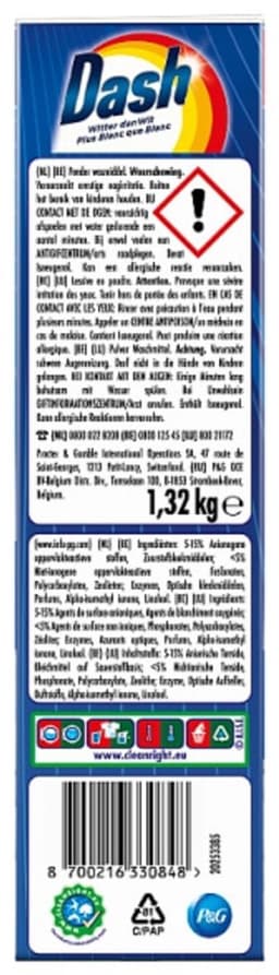 Dash Waspoeder Regular 22 Wasbeurten - 1,32 kg — thumbnail 3