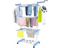 RFWR® Ruimtebesparend Droogrek met Wieltjes - XXL Torenwasrek voor Efficiënt Drogen — afbeelding 1