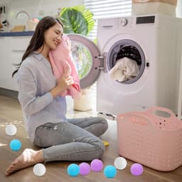 Allecto Plus - Herbruikbare Droogballen 9 stuks voor Wasmachine - Ideaal voor Wollige Was en Kleding Reiniging thuis - Natuurlijke Wasverzachter met Aromatherapie Effect — thumbnail 4