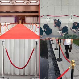 Allecto Plus - Afsluitkabel van 15 meter - Rood - Met haken - Persoonlijksysteem - Geschikt voor hotels en supermarkten - Openbare plaatsen - Beveiligingssysteem - Accessoire voor afsluiten - Duurzaam materiaal — thumbnail 2