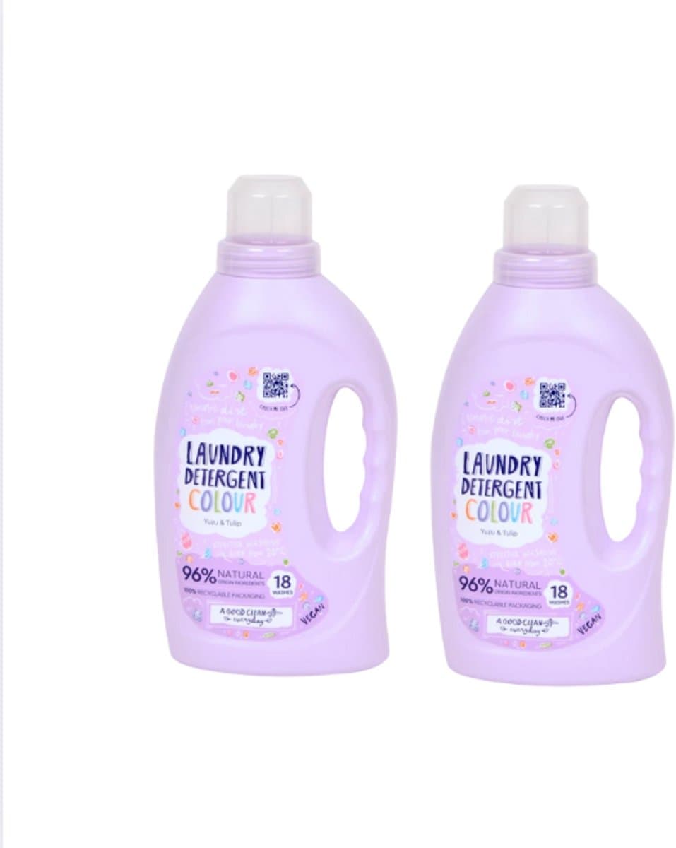 A Good Clean Colour wasmiddel Yuzu & Tulp 18 wasbeurten X2 — afbeelding 1