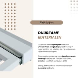 Dastium Home - Stapelkit Voor Wasmachine En Droger - Witte Stapelkit Met Droogrek - Tussenstuk Met Uitschuifbare Handdoekhouder - Wit — thumbnail 2