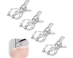 Keukenhanddoekklemmen - Wasknijpers - Handdoek Knijpers - voor laarzen handdoek hoed broek sok - Wasknijpers - multifunctionele clips - kledinghanger clip - Handdoek Klemmen - 4stuks