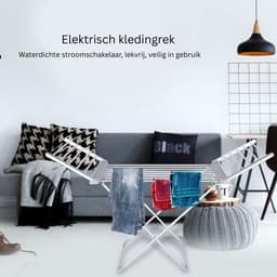CLGP® Elektrisch Droogrek - Wasrek Inklapbaar - — thumbnail 3