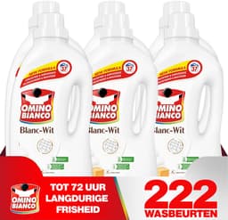 Omino Bianco Blanc - Vloeibaar wasmiddel - Voor witte was - 6 x 1.48 L - Geconcentreerd — thumbnail 1
