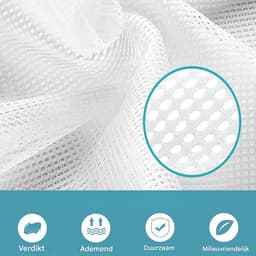 Waszak - 2 stuks - XXL - 60*80CM - met touwstop - prachtige waszak - voorkomt vervorming van kleding - machinewasbare trui-netzak - ondergoedwaszak - speciale anti-vervormingsnetzak voor wasmachine - waszak voor thuis — thumbnail 4