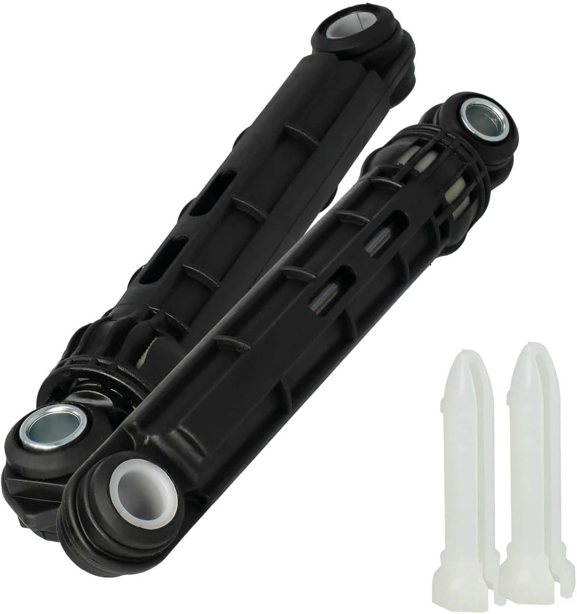 Multaparts® schokbrekerset geschikt voor Bosch/Siemens wasmachines met Ø 8 & 11 mm bevestiging | Incl. kunststof borgpin set | Lengte 165 - 265 mm (h.o.h. gemeten) | Alternatief voor 11047540 e.a. — afbeelding 1