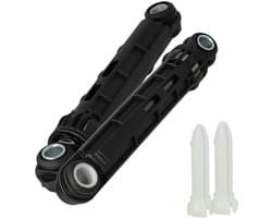 Multaparts® schokbrekerset geschikt voor Bosch/Siemens wasmachines met Ø 8 & 11 mm bevestiging | Incl. kunststof borgpin set | Lengte 165 - 265 mm (h.o.h. gemeten) | Alternatief voor 11047540 e.a.