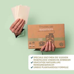 Wasstrips Proefpakket - Fresh Linen - Lentebloesem - Ocean Breeze - 3x100 Wasbeurten Incl. Wasverzachter – Wasmiddeldoekjes Wasdoekjes – Detergent sheets - Vegan — thumbnail 3